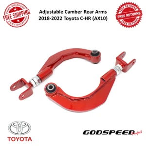 Godspeed Adjustable Camber Rear Control Arms Fits 2018-2022 Toyota C-HR (AX10) - Picture 1 of 10