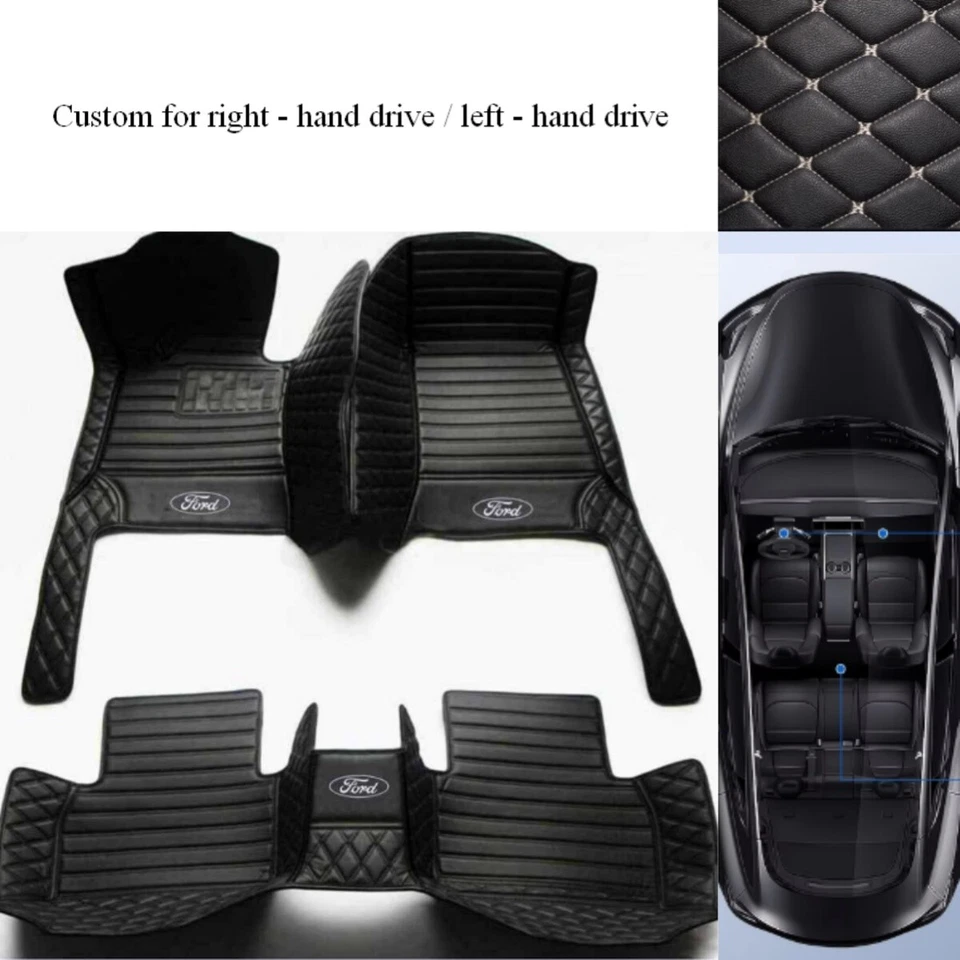 For Ford Expedition Car Floor Liner Mats Waterproof Custom All Weather Carpets - Image 1 of 4