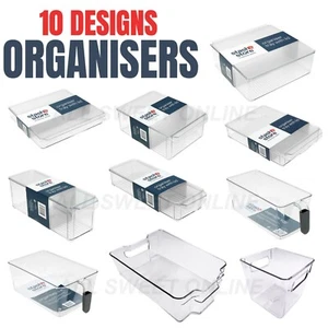 Transparent Plastic Storage Box Container Case Storage Box Organizer Kitchen - Picture 1 of 22