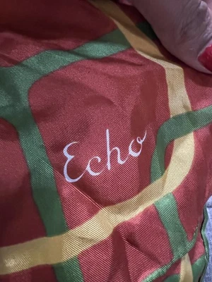 Vintage Echo Silk Scarf Womens Large Geometric Made in Japan 70s - Image 1 of 3