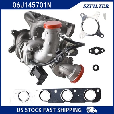 Turbocompresor para VW CC Tiguan 2009-2016 2008-2010 VW Passat 06J145701T Foto 1 de 4