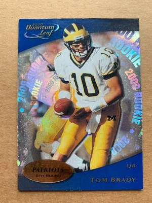 Tom Brady 2000 Donruss Quantum Leaf #343 Rookie RC - Image 1 of 2