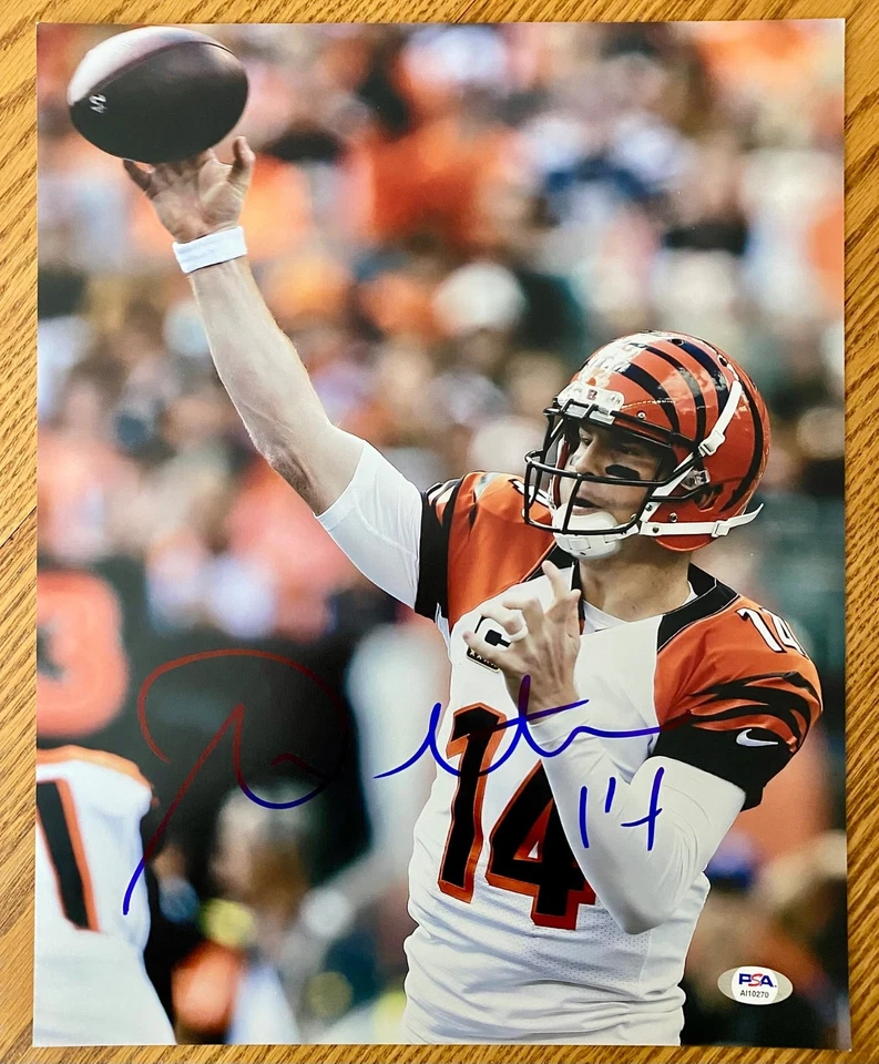 Foto PSA RARA C assinada por Andy Dalton Cincinnati Bengals 11x14 - Imagem 1 de 1