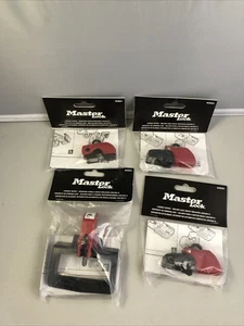 Master Lock S3821,3822,3823 Circuit Breaker Lockout Lot Of 4 - Picture 1 of 9