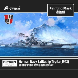 Flyhawk FH710224 1/700 Painting Mask German Navy Battleship Tirpitz (1942) - Bild 1 von 1