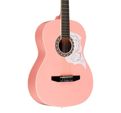 Guitarra acústica Rogue Starter Beginner Kids Burst - rosa Foto 1 de 4
