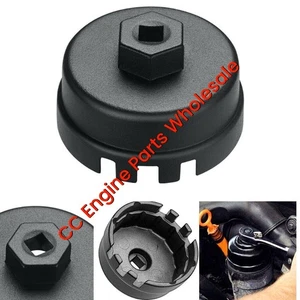 Oil Filter Cap Wrench Cup Socket Remover Tool For Toyota Lexus 14 Flutes 64MM - Picture 1 of 10