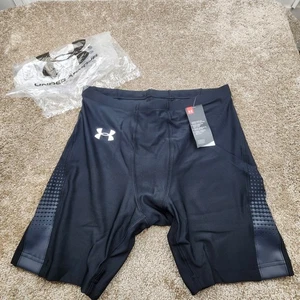 Under Armour Mens Compression Shorts XL TG EG Black Athletic Performance - Picture 1 of 7