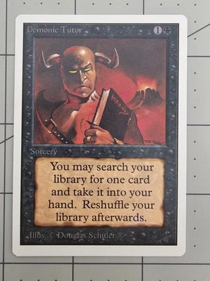 MTG ⭐ Unlimited ⭐ Demonic Tutor ⭐ Vintage Legacy ⭐ NM - Image 1 of 2