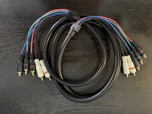 Cable de video componente usado de 6 pies con audio HDTV DVD de 5 cables - Imagen 1 de 3