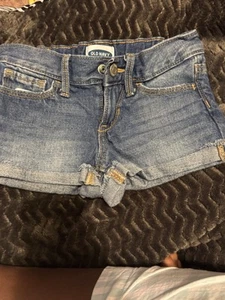 Old Navy Jean Shorts Girls Size 5, adjustable waist.  - Picture 1 of 3