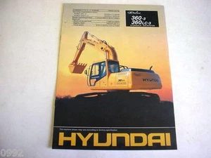 Hyundai 360-3 & 360LC-3 Hydraulic Excavator, 1997, 10 Page, Brochure  - Picture 1 of 1