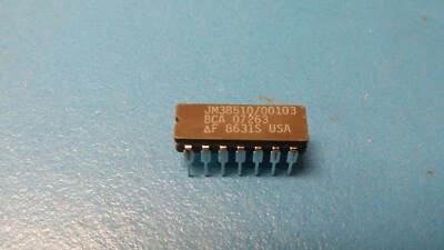 (1PC) JM38510/00103BCA NAND Gate, TTL/H/L Series, 3-Func, 3-Input, TTL, CDIP14 - Image 1 of 3