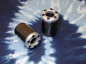 93-99 Honda CBR 900RR Carbon Fiber Inlay Frame Sliders Saver Crash Protectors - Picture 1 of 1