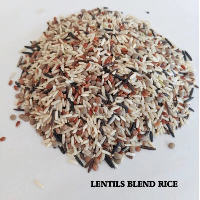 MEZCLA DE LENTEJAS ORGÁNICAS CULTIVADAS DE 5 LB ARROZ certificado a granel Foto 1 de 2