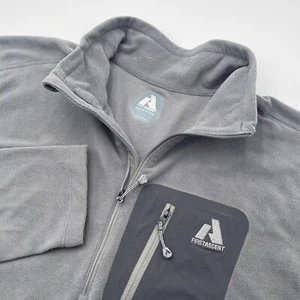 Eddie Bauer First Ascent leichter Fleece 1/4 Zip Pullover Herren Large grau - Bild 1 von 7