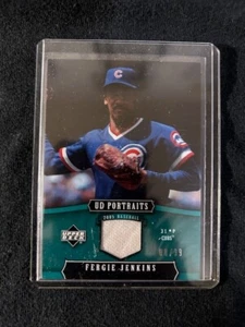 Fergie Jenkins Game Used Jersey Card #8/99 Ferguson Jenkins - Picture 1 of 1