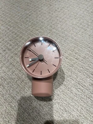 Ikea Bondtolvan Alarm Clock Analog Pale Pink 3¼ x 3½" x 5" - Image 1 of 3