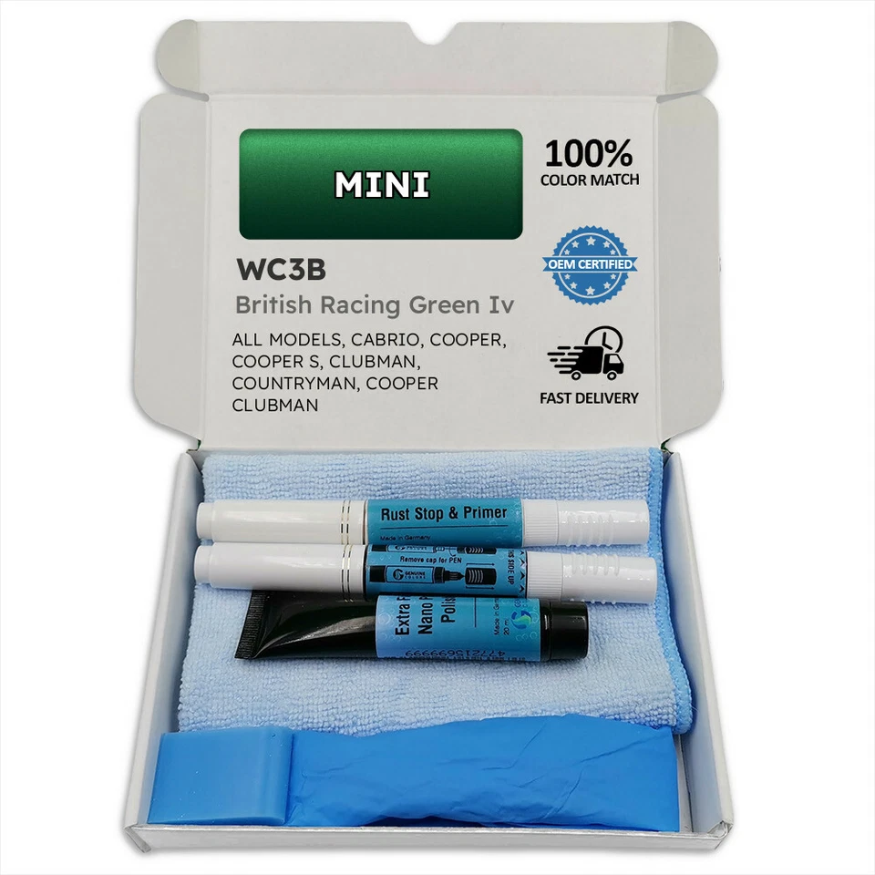 Lackstift für MINI Grün BRITISH RACING GREEN IV WC3B CABRIO COOPER S CLUBMAN - Bild 1 von 1
