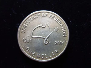Australia $1 Dollar 2001 Centennial of Federation 1901 World Coin g7578 - Picture 1 of 2
