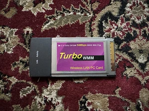 Turbo WMM PC Card PCMCIA 2.4GHz Wireless LAN Card - Picture 1 of 2