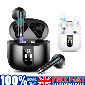 Earphones Wireless Bluetooth 5.3 Earbuds Noise Cancelling Headphones for Android - Picture 1 of 15