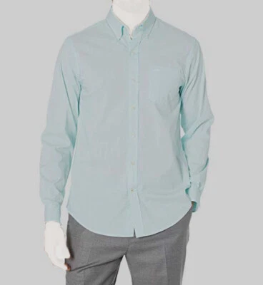 $60 Dockers Men's Blue Long Sleeve Signature Comfort Flex Dress Shirt Size S - Image 1 of 3