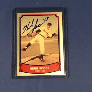 HERB SCORE Hand Signed 1989 Pacific Legends Card #126