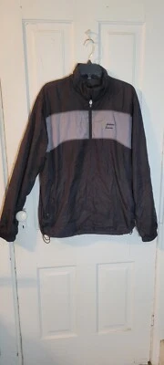 Equipamento para esportes masculino grande jaqueta de golfe/quebra-vento/logotipo areias douradas/1/4 zíper - Imagem 1 de 4