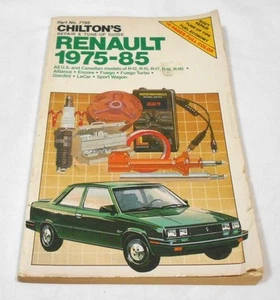 1975-1985 RENAULT AUTOMOTIVE REPAIR MANUAL CHILTON'S  # 7165   FREE S/H - Picture 1 of 4