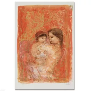 Thai Family" Limited Edition Lithograph by Edna Hibel , Numbered and Signed COA - Picture 1 of 2