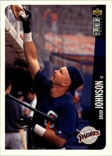1996 Collector's Choice San Diego Padres Baseball Card #713 Brian Johnson
