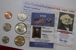 🧭 🇺🇸 USA MARTIN VAN BUREN SEALED MINT SET B79 #824 - Picture 1 of 4