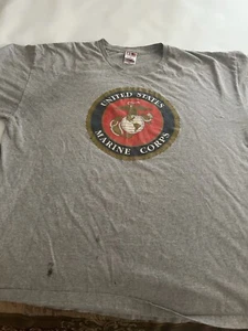 United States Marine Corps Seal T Shirt Vtg 2000s Armed Forces Made USA 2XL - Picture 1 of 5