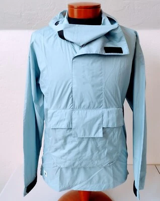 Nueva chaqueta cortavientos Adidas Terrex para hombre pequeña azul anorak hecha para ser rehecha Foto 1 de 4
