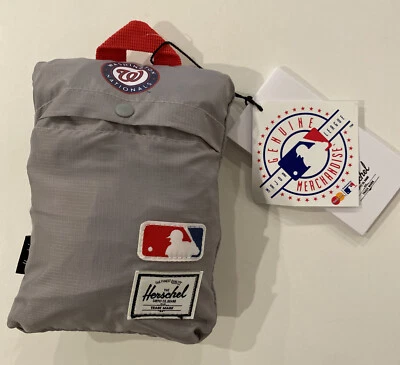Mochila de día HERSCHEL embalable Grandes Ligas de béisbol Nacionales de Washington nueva MLB NUEVA CON ETIQUETAS Foto 1 de 4