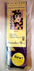 Evergreen Wildleder Reflexionen Deko Flagge "Karneval!" 29" x 43" - Bild 1 von 6