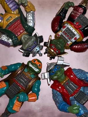 Vintage 1993 Playmates Teenage Mutant Ninja Turtles Movie 3 - Samurai Full Set - Image 1 of 4