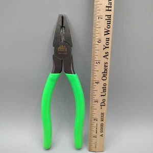 7 inch Mac Tools Lineman's Pliers, Neon Green Grip P301832G - Bild 1 von 9
