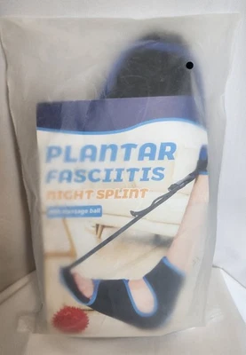 Plantar Fasciitis Night Splint Drop Foot Pain Relief Ankle Brace Support sz Lg - Image 1 of 2