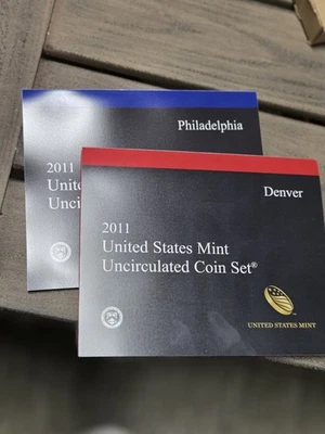 2011 U.S. Mint Uncirculated Coin Set P & D w/ COA  - Image 1 of 3