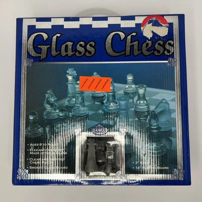 Glass Chess Game Cardinal Industries Smoked Glass Board Pre-owned - Image 1 of 4
