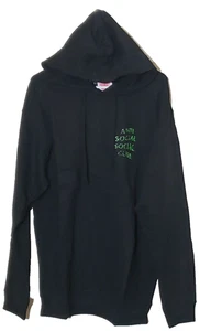 Anti Social Social Club Black Green Men’s Size Large Hoodie Pull-Over - Picture 1 of 10