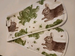 Thornback & Peel Rabbits & Cabbage Double Oven Glove New  - Picture 1 of 7