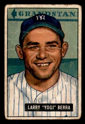 Bowman #2 Yogi Berra Yankees 1951 PR-FR 545903 (tarjetas aéreas) Foto 1 de 2