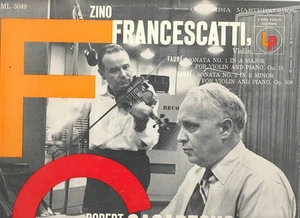 CANADA 1956 CLASSICAL LP ZINO FRANCESCATTI (VIOLIN) R CASADESUS (PIANO) : FAURÉ - Picture 1 of 6