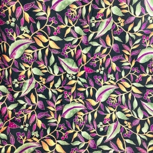 Leaves and Sprigs Woodblocks Style 100% Cotton 7/8 Yard to sew or quilt Hoffman - Picture 1 of 4
