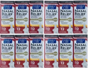 (Paquete de 12) Spray de alivio nasal, niebla de bomba de 12 horas (oximetazolina HCL) 0,5 fl oz - Imagen 1 de 4