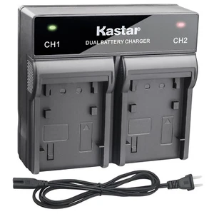 Kastar Battery Dual Rapid Charger for Canon LP-E6 LP-E6N LC-E6 & EOS 7D Mark II - Picture 1 of 10