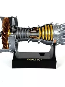 (Raro) NIKOLATOY RR Trent900 Aereo Motore Turbofan Modello Girevole 21CM - Foto 1 di 5